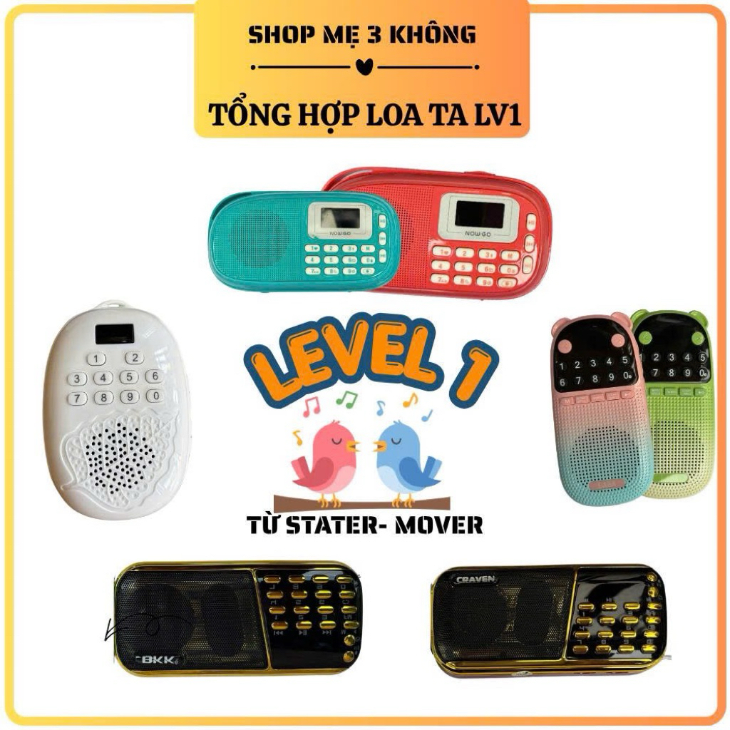 Tổng hợp loa Craven/Bồ Đề/BKK/E300/Nowgo - tặng thẻ 8GB TA Level 1