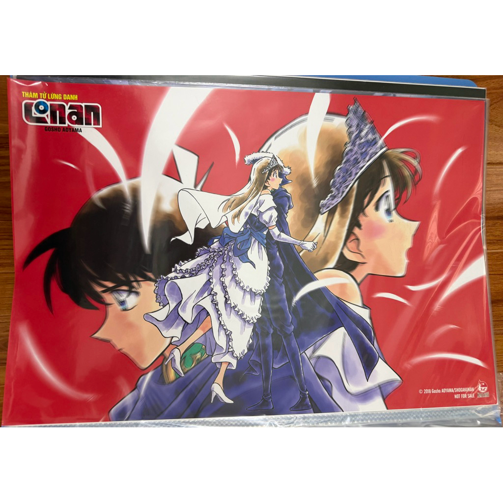 combo poster conan shin & ran fes matsuri huế kèm 2 bìa như ảnh