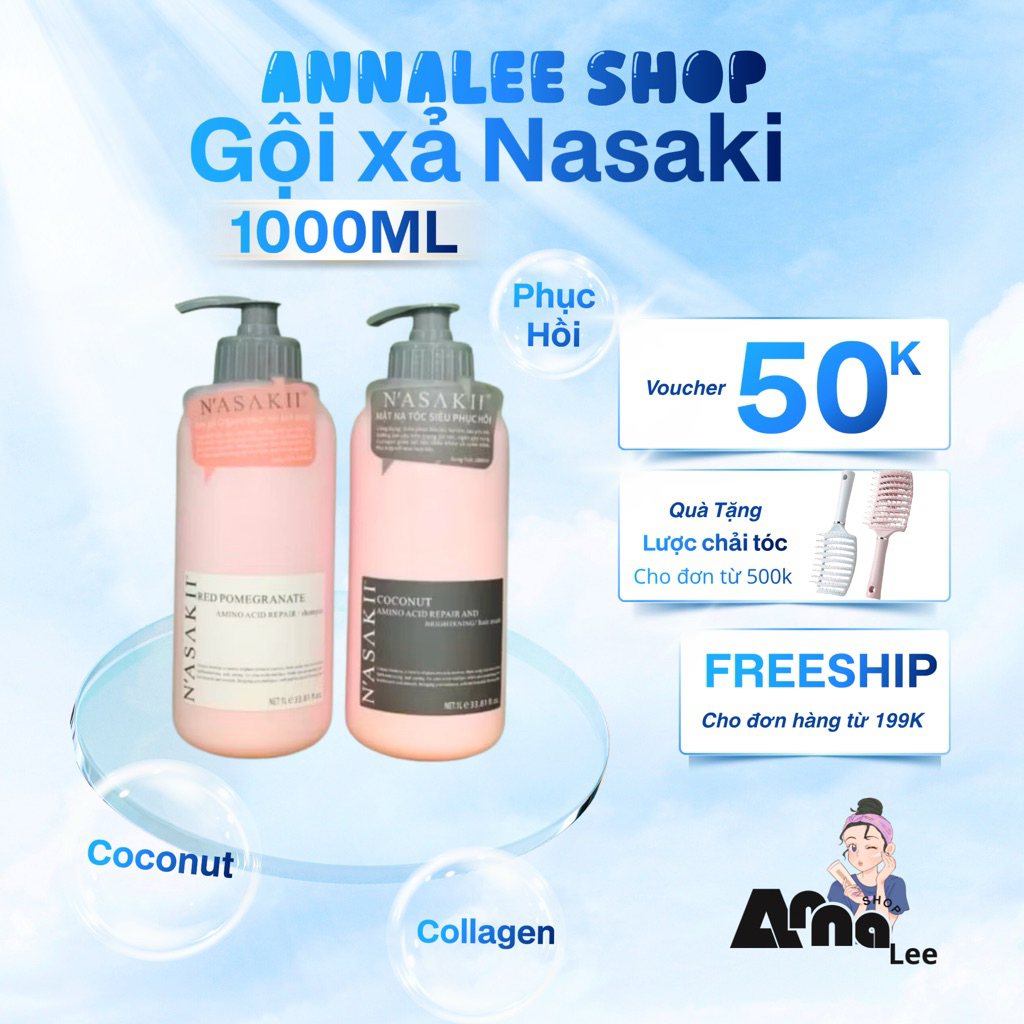 Gội xả Nasaki 1000ml