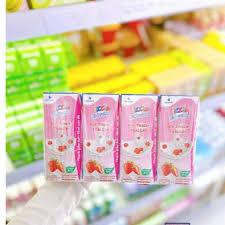 [Lốc 4 Hộp] Sữa Thạch Trái Cây IZZI Ngon Ngon Vị Dâu 180ml