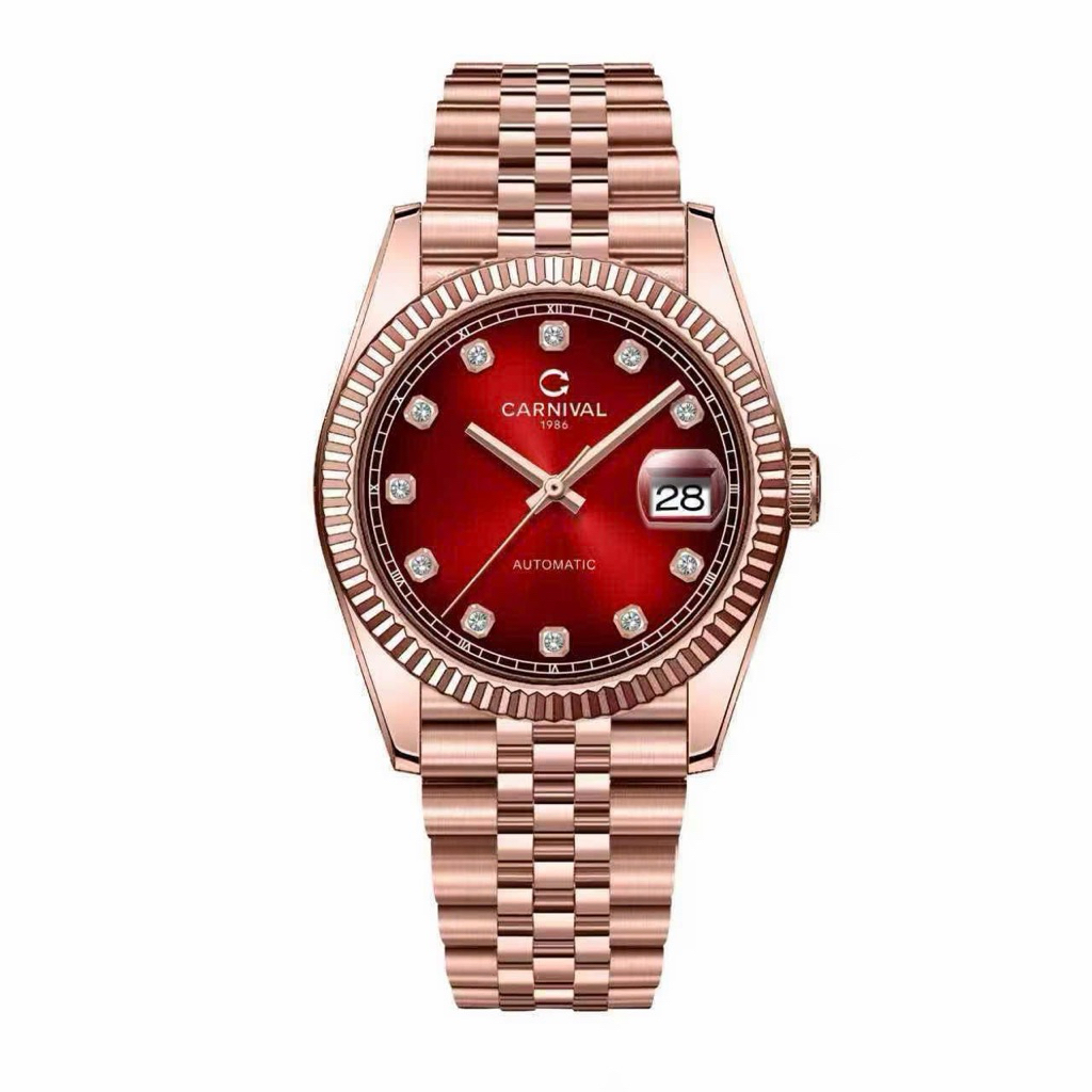 [Chính Hãng 100%] Đồng Hồ Nam Carnival 8250G (8250) Máy Cơ (Automatic) Kính Sapphiare Mặt Siz 38mm F