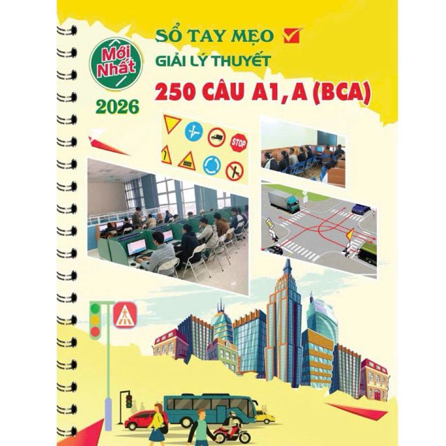 sổ mẹo lý thuyết 250câu hạng A1-A 2026🛵