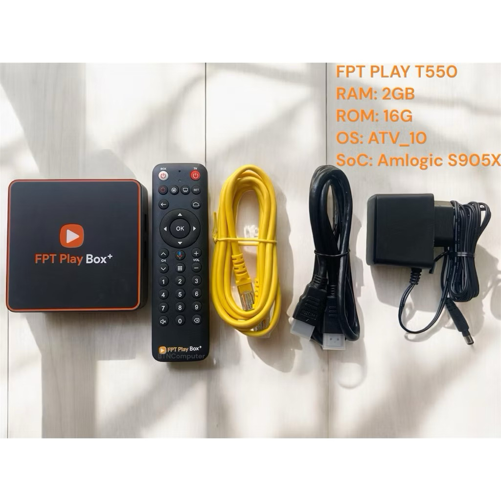 TV Box FPT Play Box T550 ATV Chuyên Audio, Có cổng quang Âm thanh siêu nét, Video 4K, Xem TV, Youtub