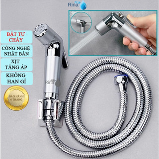 [ SHIP HỎA TỐC HÀ NỘI] Bộ Vòi Xịt Vệ Sinh 3 Khúc HACUO Ti Đồng X2