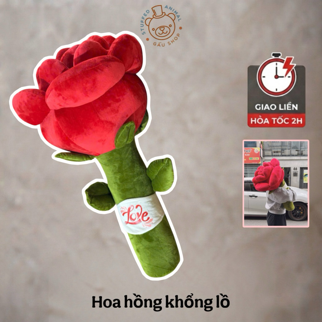 [Hàng cao cấp] Hoa hồng bông khổng lồ 🌹 Gối ôm hoa hồng nhung mịn êm ái – Quà tặng sang trọng, siêu 