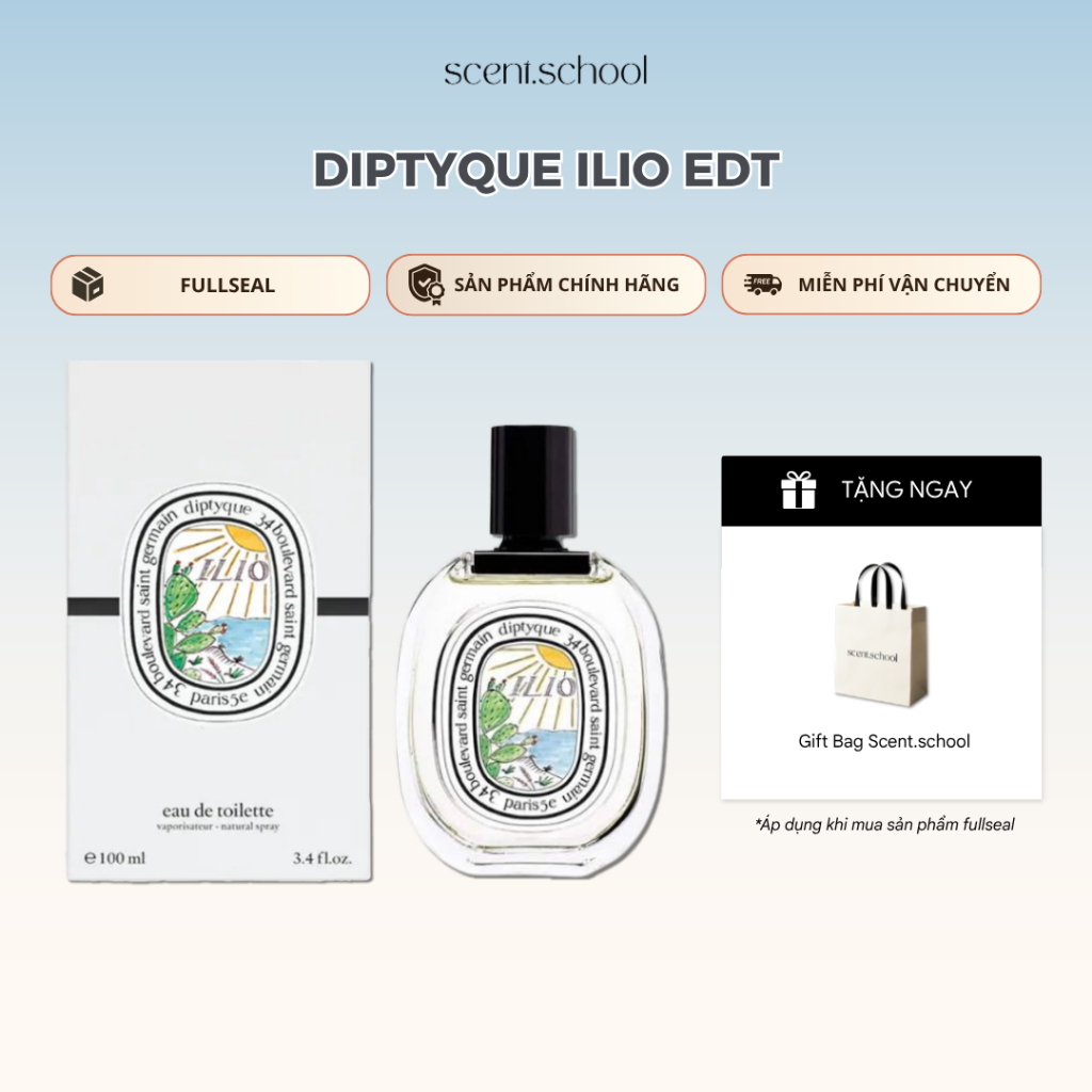 Nước Hoa Fullseal Diptyque Ilio EDT | Nước Hoa Unisex | Scent.school Perfume