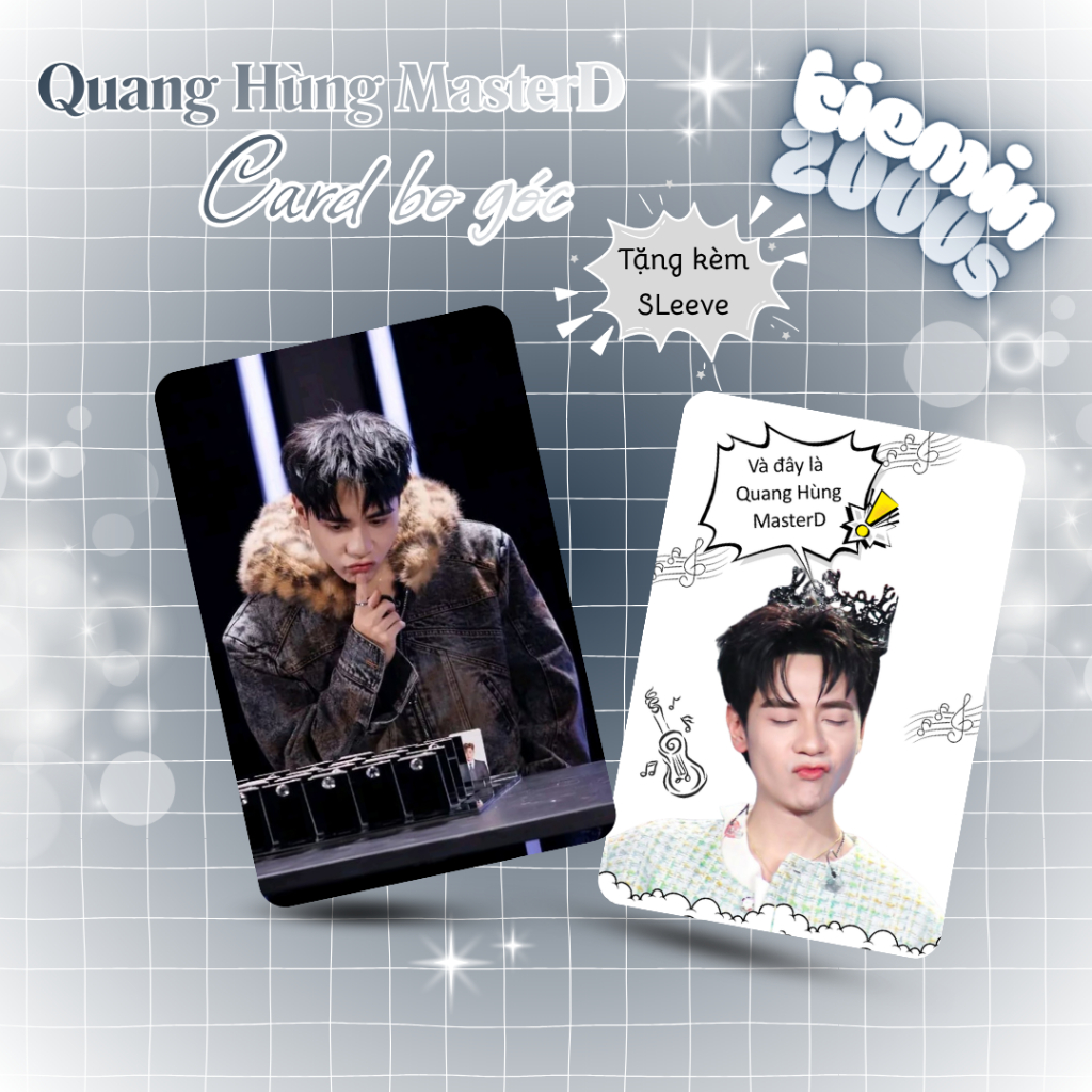 [QUANG HÙNG MASTERD] SET 10 Card Bo Góc QUANG HÙNG MASTERD Tặng kèm Sleeves | stationery.2000s