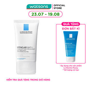 Kem Dưỡng Ẩm Kiềm Dầu La Roche Posay Effaclar Mat+ Giúp Kiềm Dầu Và Cải Thiện Lỗ Chân Lông 40ml