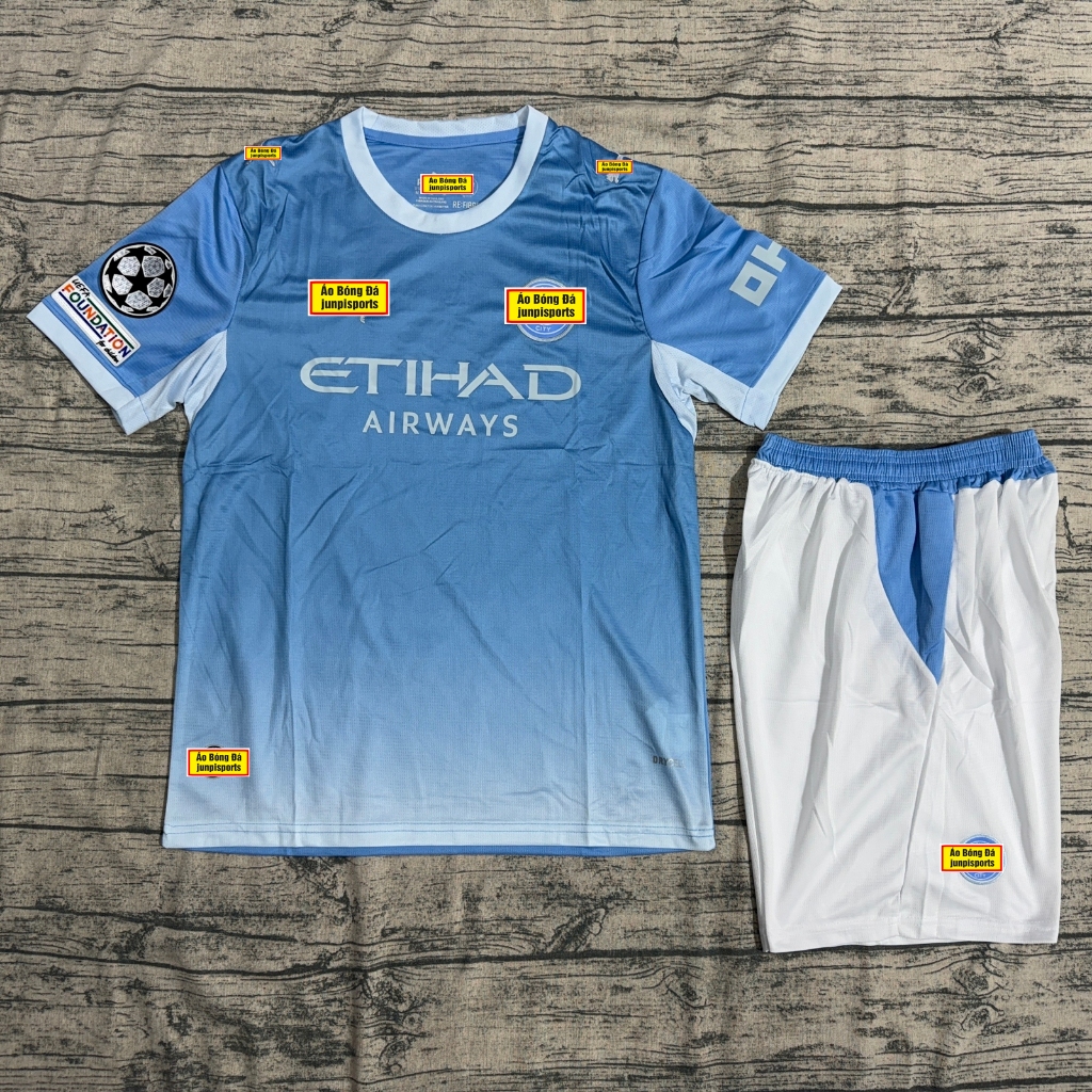 ÁO QUẦN BÓNG ĐÁ CLB MANCHESTER CITY - SN 2024-2025 - VẢI GAI THÁI CAO CẤP