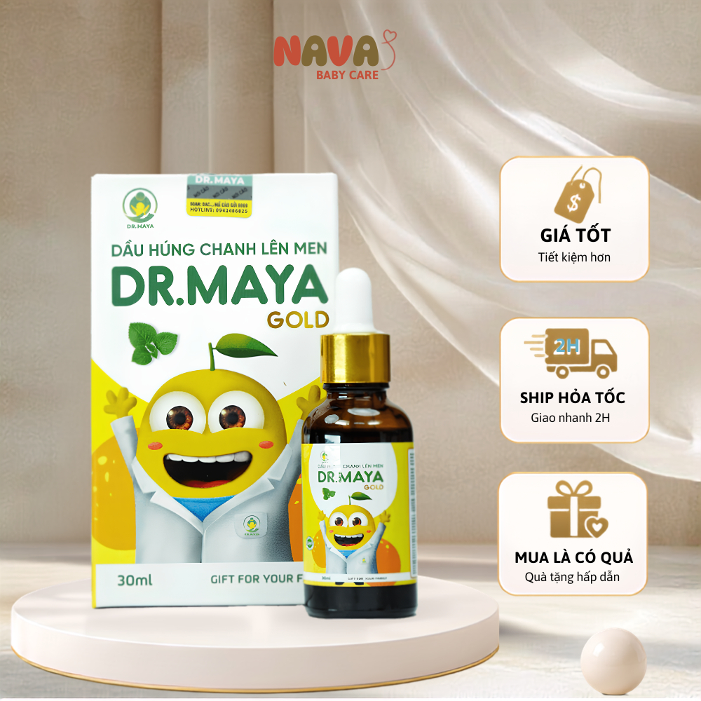 Dầu Húng Chanh Lên Men Dr.Maya Gold Chiết Xuất Húng Chanh Dạng Lỏng