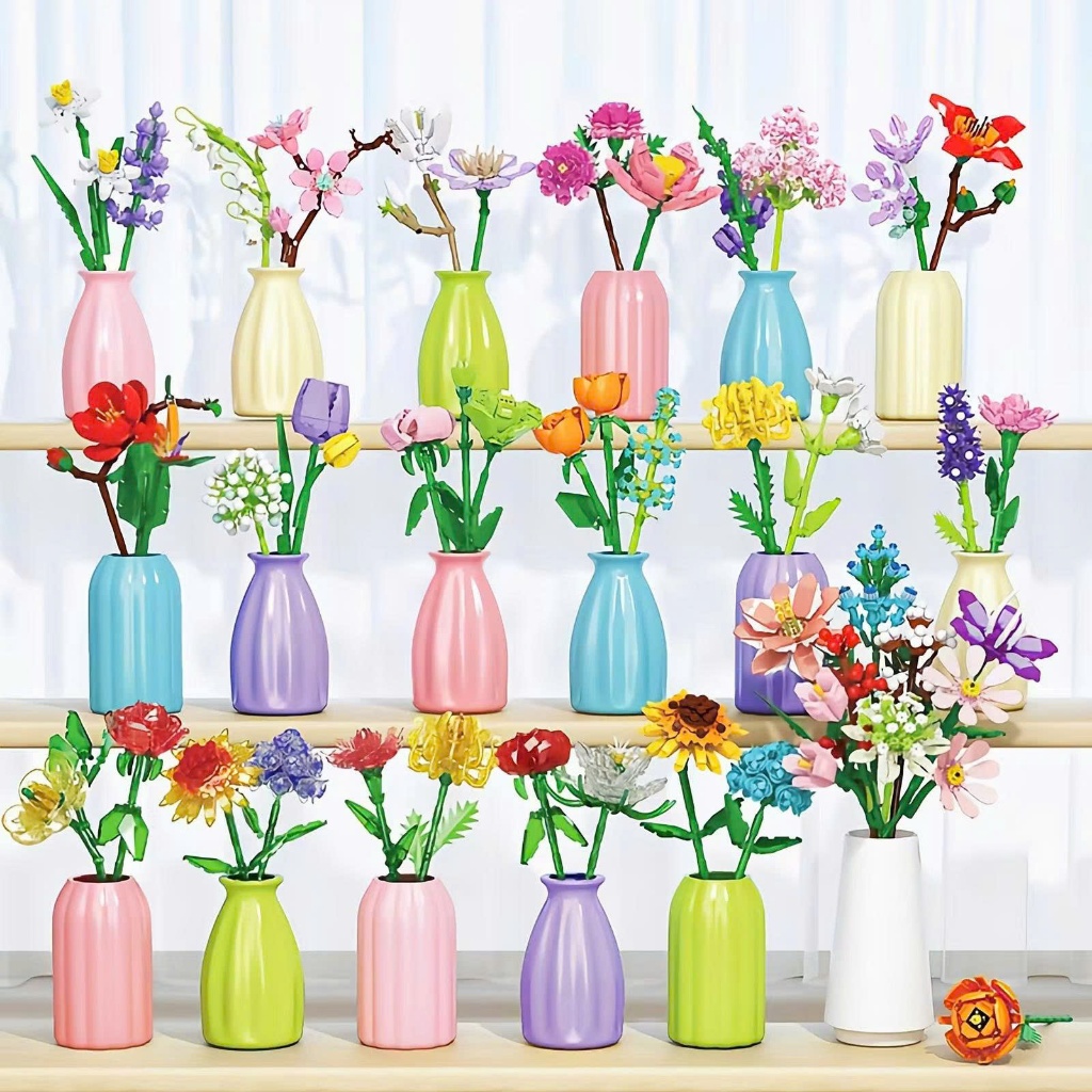 [FULLBOX 12 MẪU] BỘ LẮP RÁP HOA FLORIST