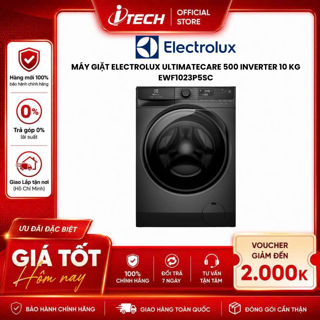 EWF1023P5SC - Máy giặt Electrolux UltimateCare 500 Inverter 10 kg EWF1023P5SC - Hàng chính hãng