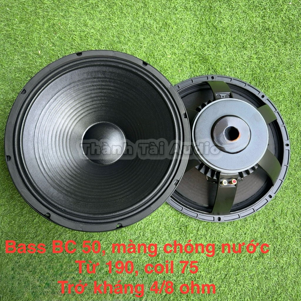 Loa bass 50, sườn nhôm từ 190 coil 75, màng chống nước (1 cái)