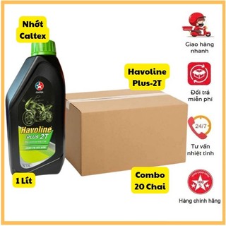 🎁Combo 20 Chai Nhớt 2 Thì Havoline Plus 2T Dùng Cho Động Cơ 2 Thì