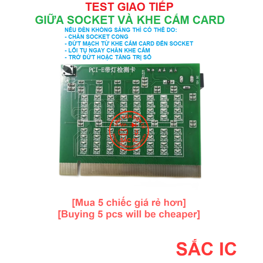 [TOOL][9] PCI-E Test khe cắm card màn hình main PC, test SOCKET