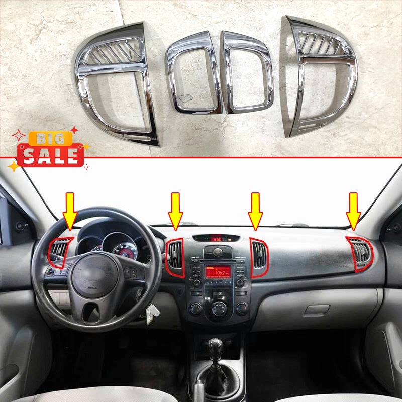 Ốp Trang Trí Nội Thất Cerato 2010 2011 2012 2013 - Ốp Cửa Gió Điều Hòa Kia Cerato