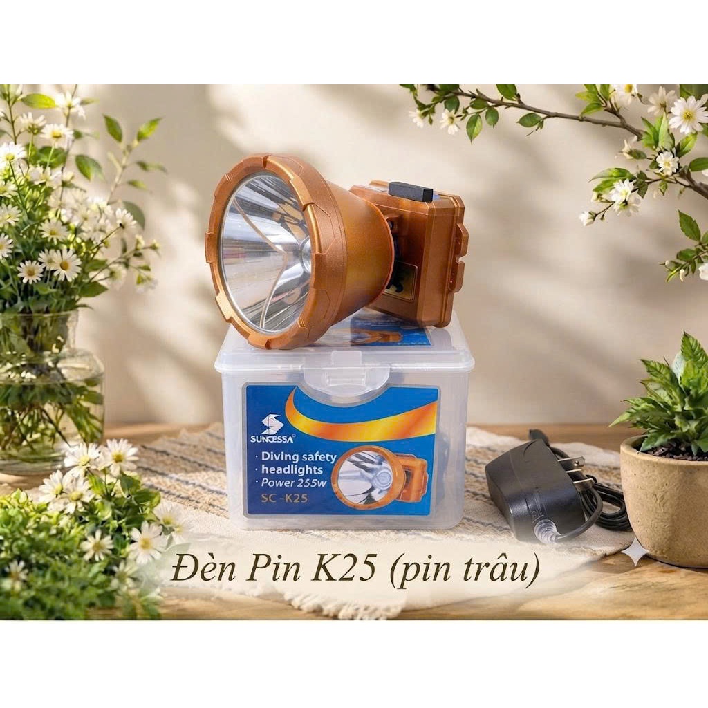 Đèn pin đội đầu, đèn pin chống nước K25 2025