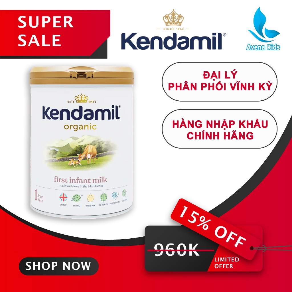 Sữa Nguyên Kem Kendamil Đủ 1-2-3 Bổ Sung Dinh Dưỡng, Tăng Cân Cho Bé | Avena Kids