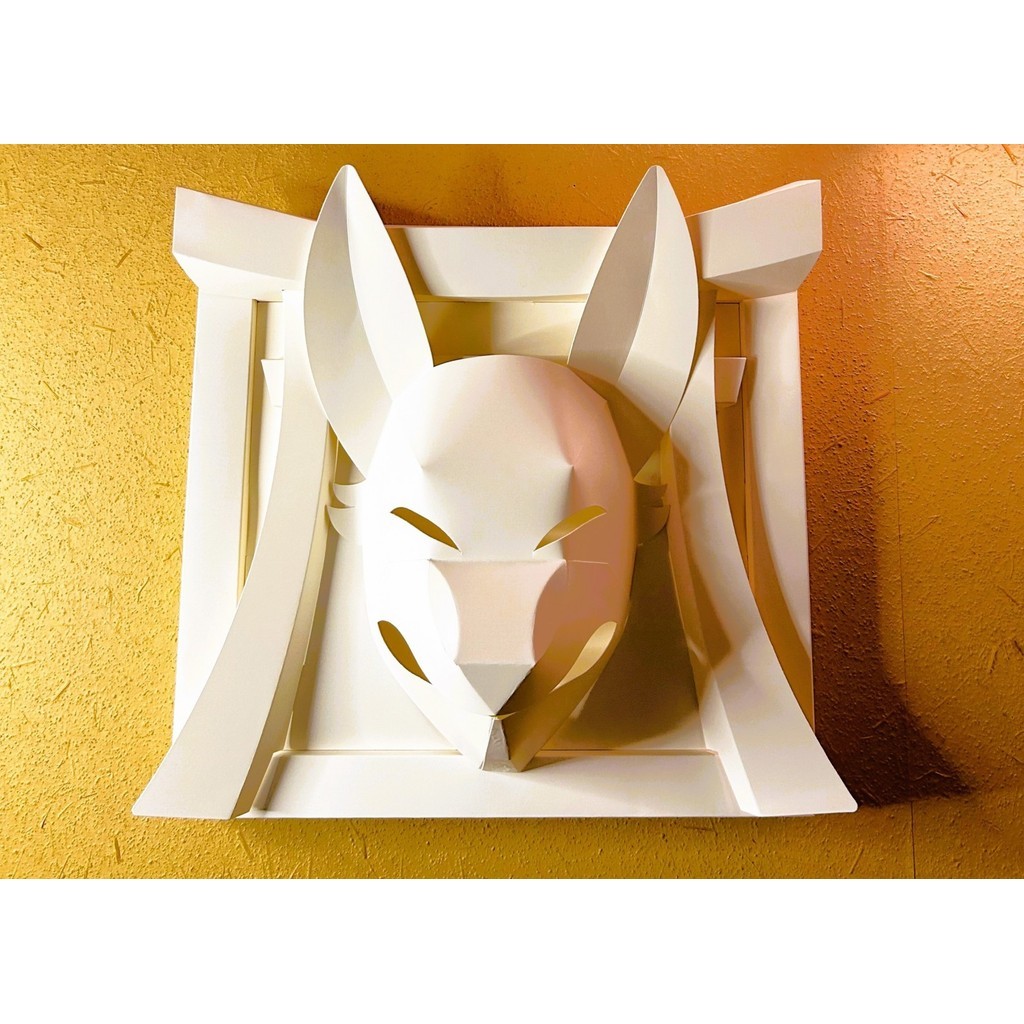 [Directly from Japan] Fox Mask Wall Decoration｜Japanese Style Room Interior Decor [Made in Japan]