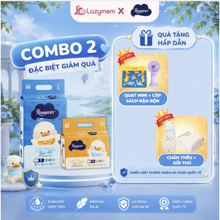 [Đặc biệt giảm quà daily] Combo 2 Tã/Bỉm Quần/Dán Rouya mềm mại thoáng khí, chống tràn đủ size cho bé từ