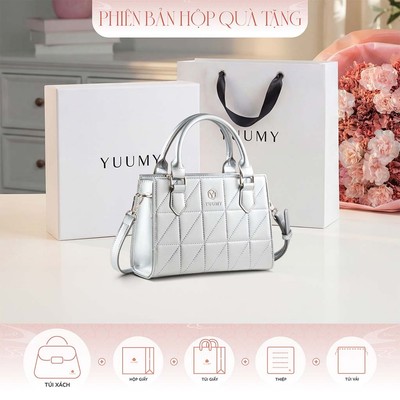 Bộ hộp quà YUUMY (Túi xách nữ YUUMY YTX103 + Hộp quà YHQ3T + Túi giấy YTG3T + Túi rút BVR3838 + Thiệp cảm ơn YBT1)