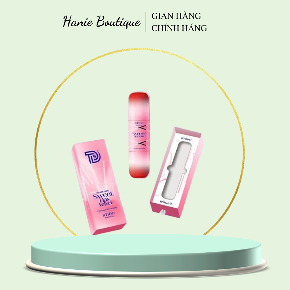 (HÀNG MỚI VỀ) - (Chính hãng 9TIDO BEAUTIFUL) - Son Hồng Lì 2 đầu 2 màu ĐỎ TUYẾT + HỒNG ĐẤT - Sweet L