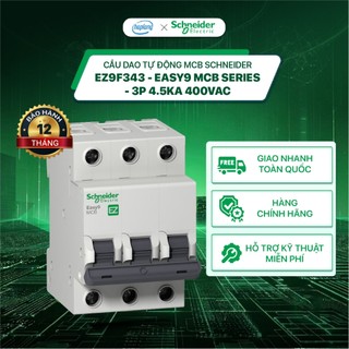 Cầu dao tự động 3p schneider ez9f34340 ez9f34350 ez9f34363 - 40a 50a 63a 4.5ka - easy9 mcb series