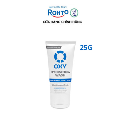 [QUÀ TẶNG] Minisize Sữa rửa mặt cho nam Oxy sạch dịu nhẹ, giảm khô căng dạng gel Oxy Hydrating Wash 25g