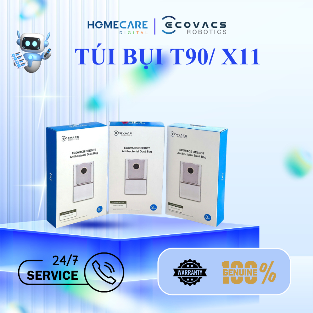 Bộ Túi Rác Deebot T90/X11 Pro Omni - Hàng Chính Hãng