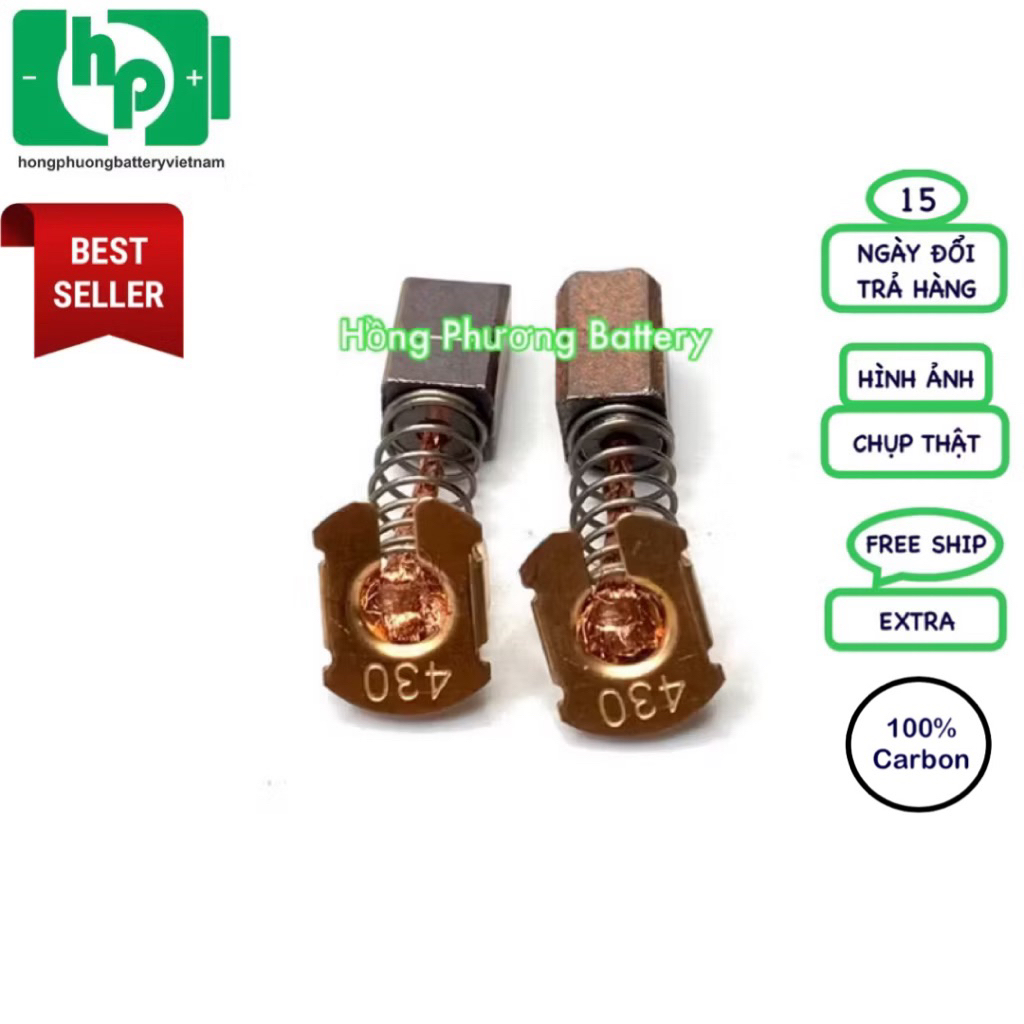 Chổi than CB 430 - 100% carbon (Hồng Phương)