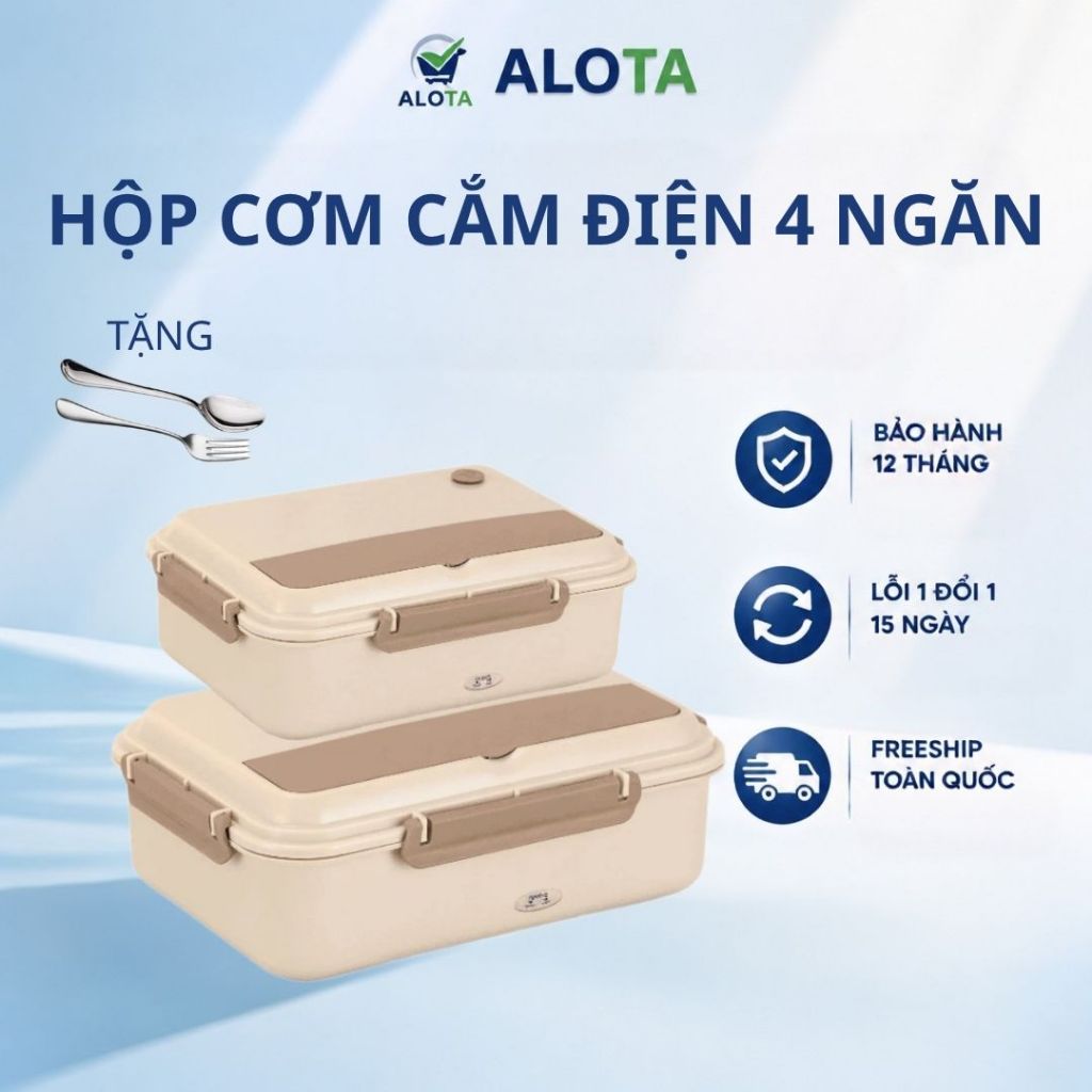Hộp Cơm Cắm Điện Văn Phòng Achita Inox 304, Không Dùng Nước, Giữ Nhiệt Tốt Bảo Hành 12 Tháng