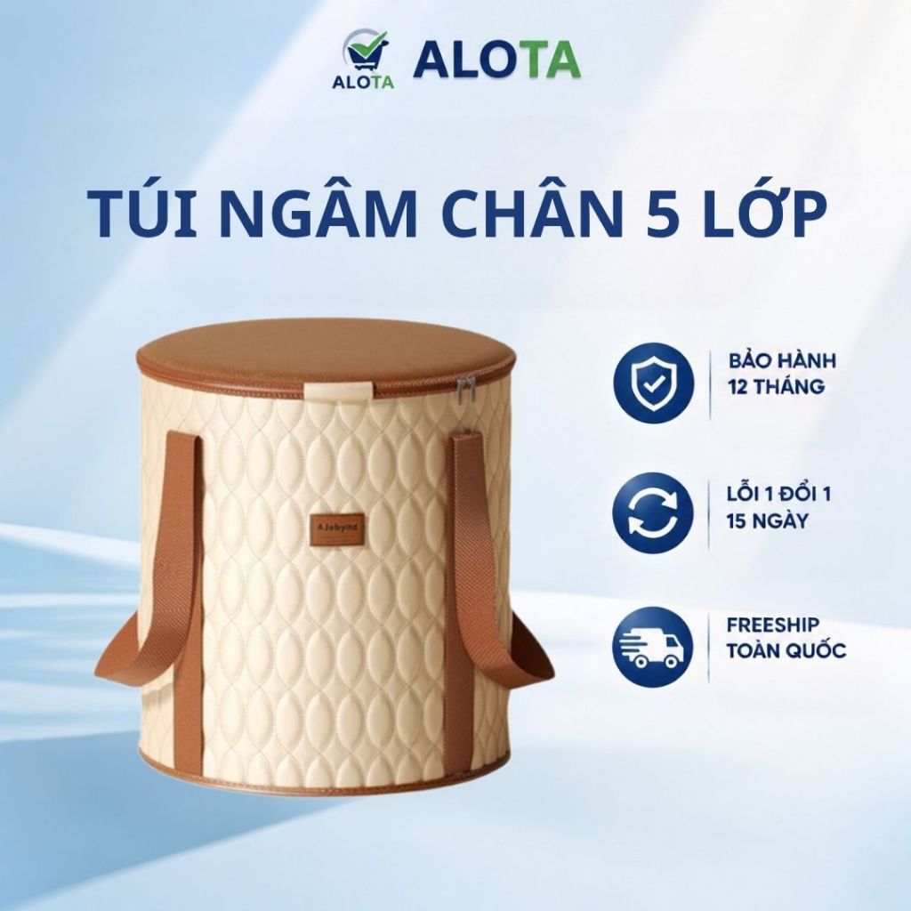 Túi ngâm chân gấp gọn 3Bcare B5 thiết kế 5 lớp dày dặn, chịu nhiệt độ cao, giữ ấm lâu hơn