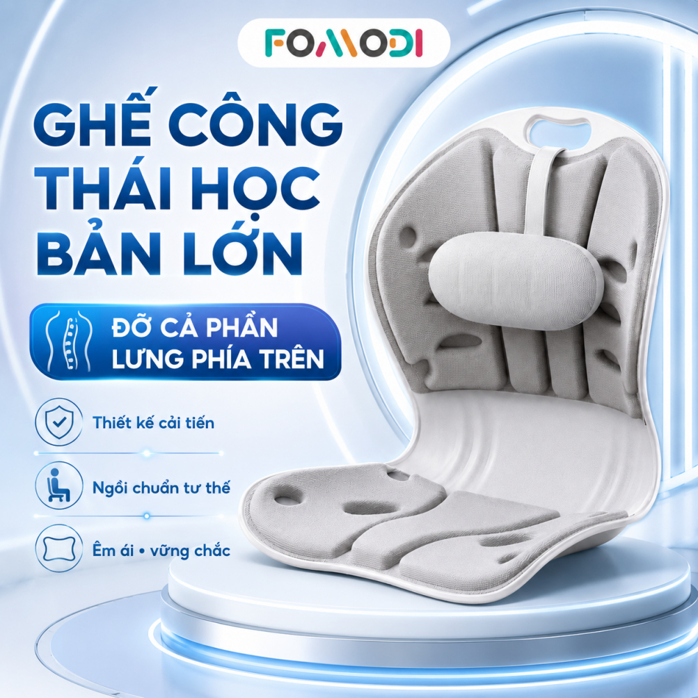 Ghế công thái học chỉnh dáng ngồi Fomodi ngồi đúng Chống đau lưng gù lưng thoát vị đĩa đệm