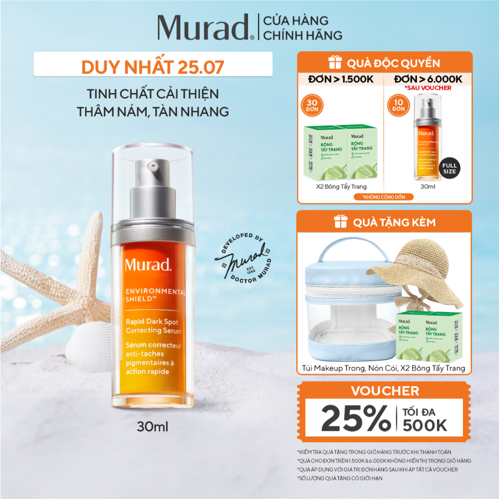 Tinh chất hỗ trợ làm mờ vết nám Murad Rapid Dark Spot Correcting Serum 30ml