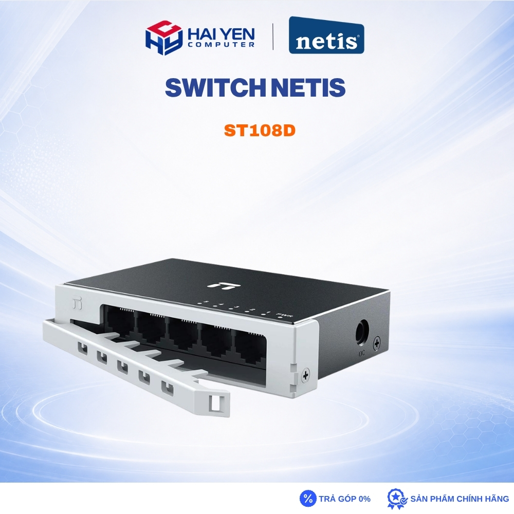 Switch Netis ST105D - 10/100Mbps/ 5 Cổng/ Vỏ kim loại