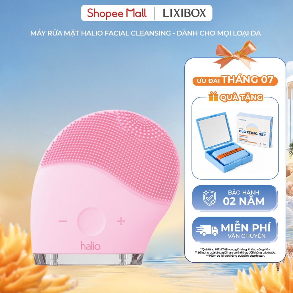 Máy Rửa Mặt Halio Facial Cleansing & Massaging Device - Dành Cho Mọi Loại Da