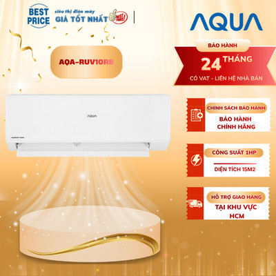 AQA-RUV10RB Máy Lạnh Aqua 1HP Inverter – Lọc PM2.5, UVC Pro, Tự Làm Sạch Dàn Lạnh AQA-RUV10RB