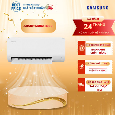 Máy Lạnh Samsung Inverter 1.5 HP AR40H12D0ATNSV - Mẫu Mới Tiết Kiệm Điện