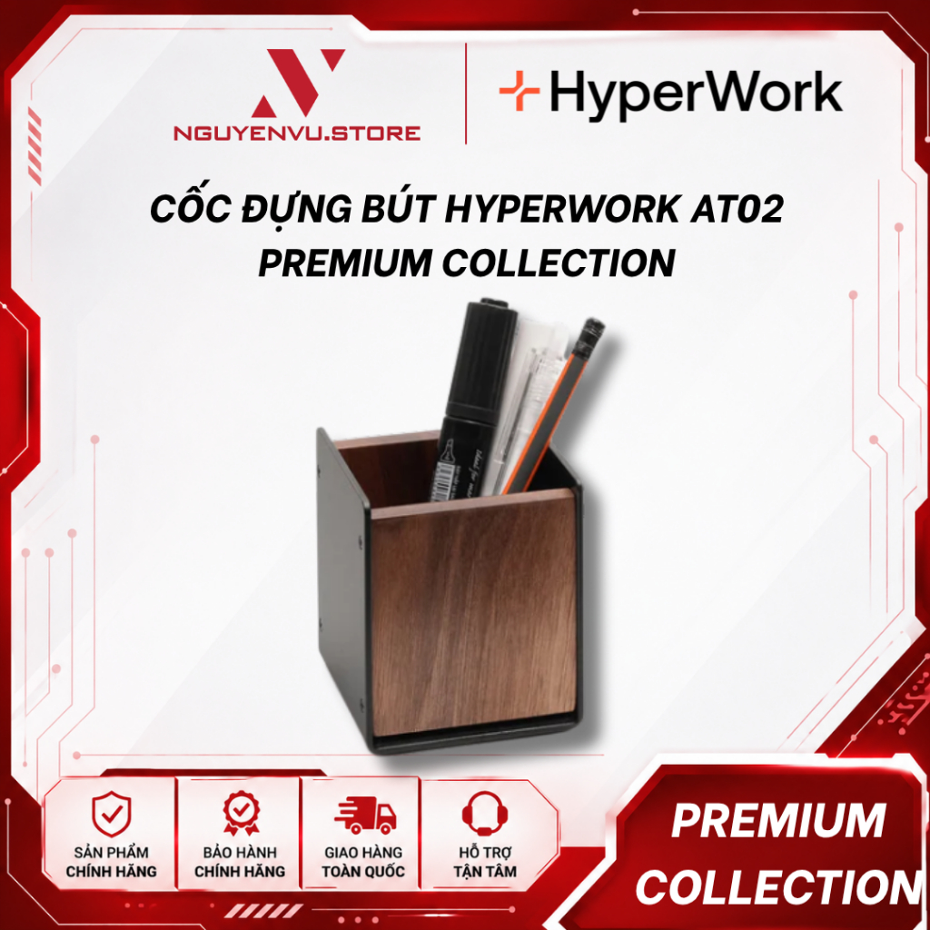 Cốc đựng bút HyperWork AT02 - Hàng Chính Hãng