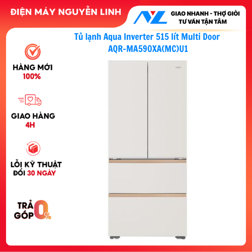 Tủ lạnh Aqua Inverter 515 lít Multi Door AQR-MA590XA(MC)U1