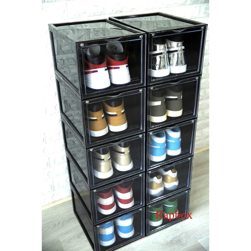RapBox Combo 2 Hộp Đựng Giày Nhựa Cứng - Bảo Vệ Giày An Toàn & Gọn Gàng - Kích Thước Phù Hợp - Dễ Sử
