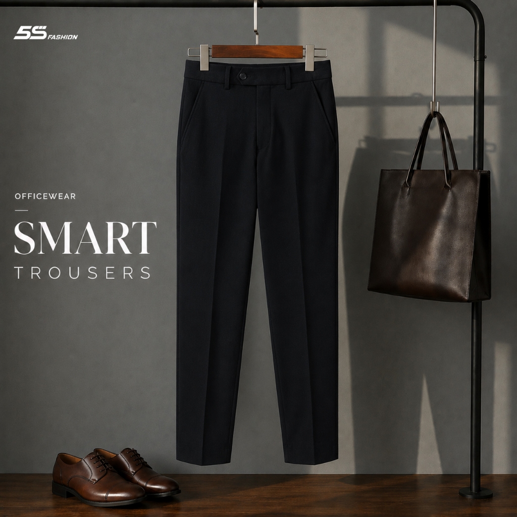 [SVIP X 5S] Quần Tây Nam 5S FASHION Smart Trousers Chất Vải Cao Cấp Đứng Phom, Trẻ Trung M0QAU26035