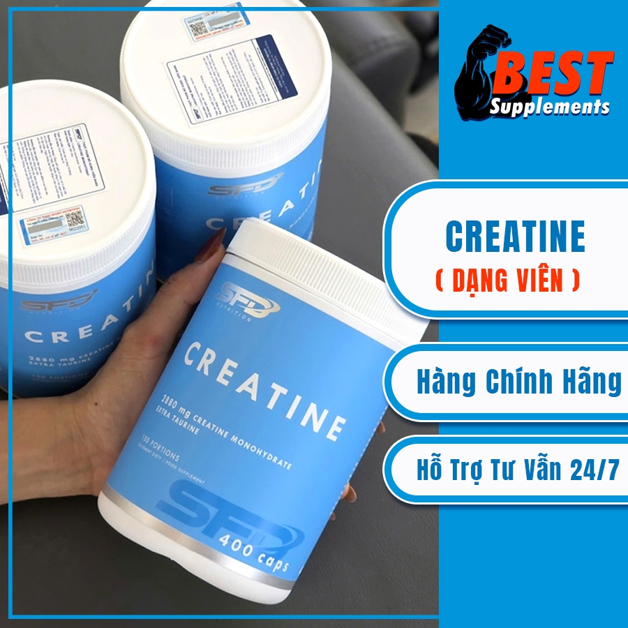 SFD - Viên uống Creatine - Hộp 400 viên