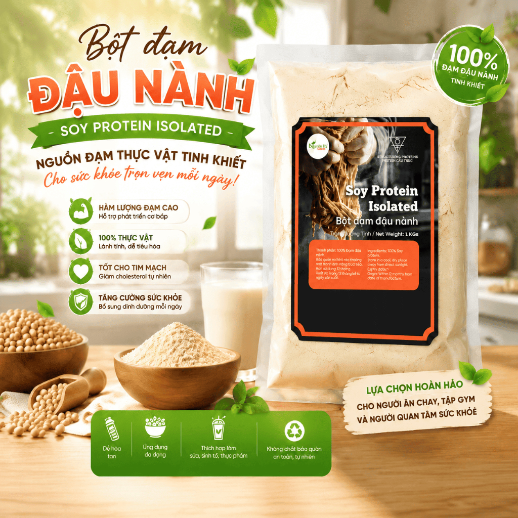 Bột Đạm Đậu Nành Isolated Soy Protein 500gr / 1Kg