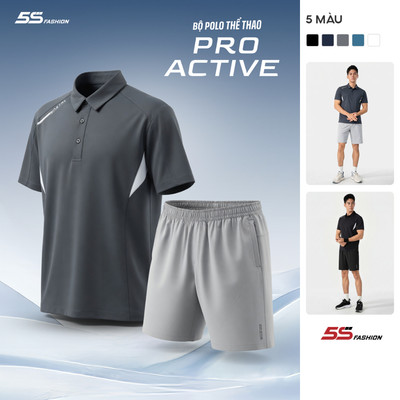 [SVIP X 5S] Quần Áo Thể Thao Polo Nam 5S FASHION Pro-ACTIVE Khỏe Khoắn 01-MBPL26035-QST26030