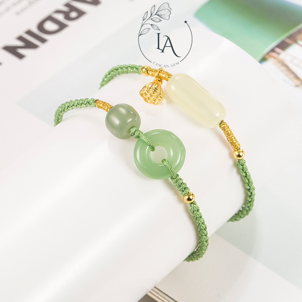 Vòng Phong Thủy Ngọc Xanh Lam An Gem mang lại may mắn bình an
