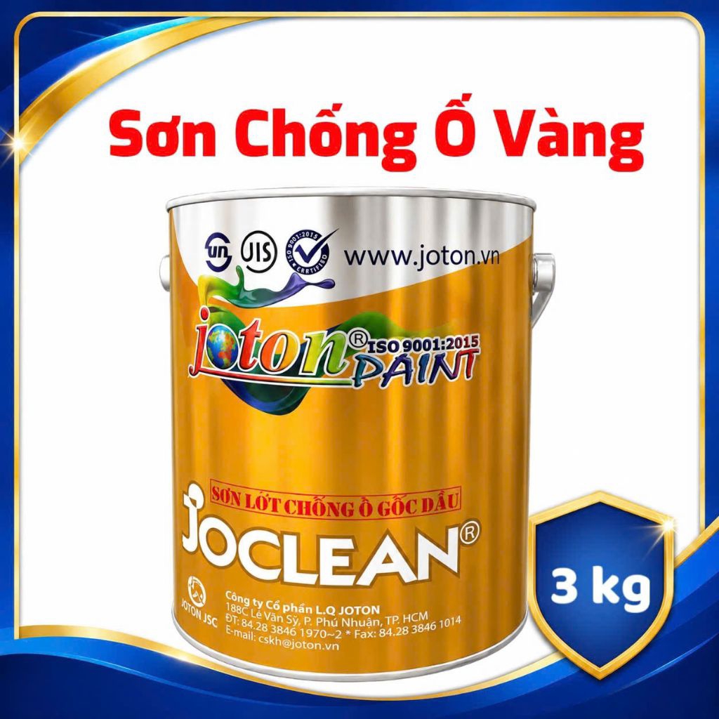Sơn Chống Ố Vàng JOTON (lon 3kg) - Ngăn Ngừa Vết Ố loang màu & Chống Thấm Ngược Hiệu quả ...