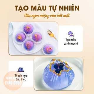 Hoa đậu biếc khô 100g, trà hoa đậu biếc, tạo màu tự nhiên, dùng pha trà, nấu chè, xôi, bánh