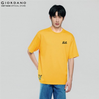 GIORDANO Áo Thun Nam Ngắn Tay In Hình Minions & Monsters Sorona Relax FitT-Shirt 01096003-41