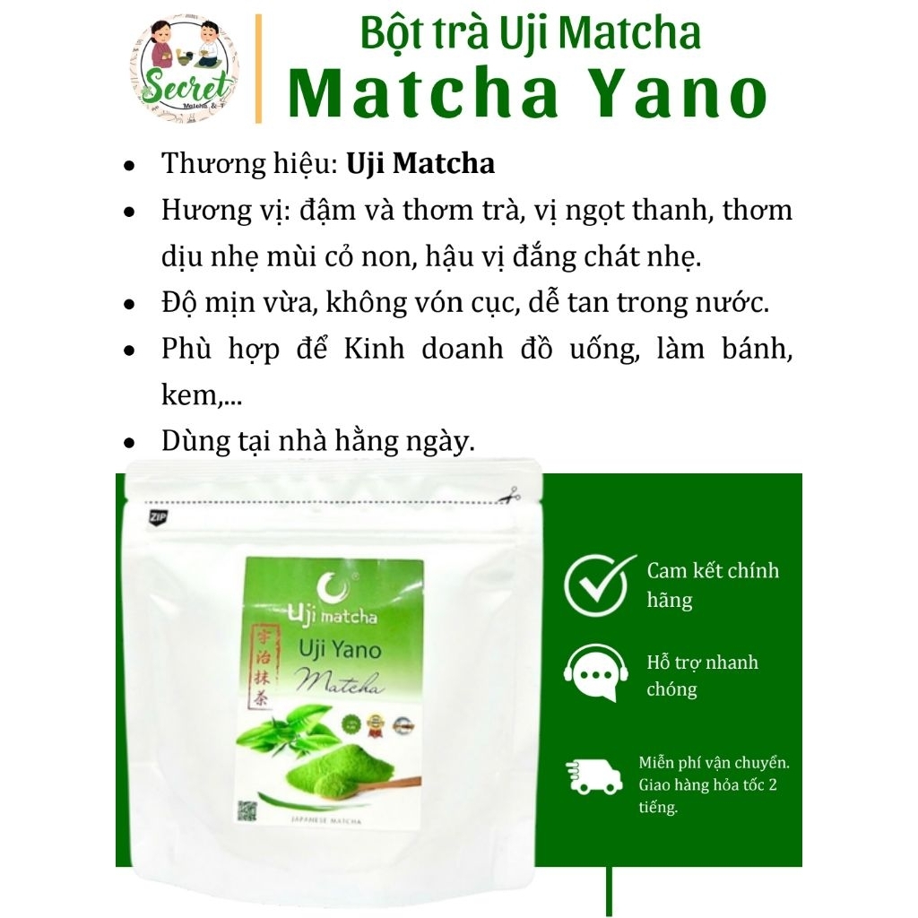 Bột trà xanh Matcha Uji Yano - Uji Matcha - SECRET SHOP
